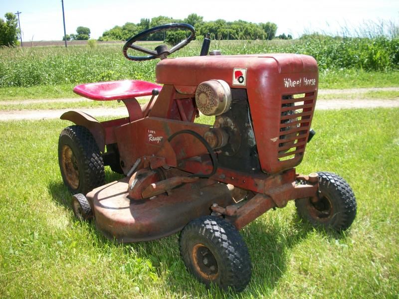 picked up another round hood Wheel Horse Tractors RedSquare Wheel