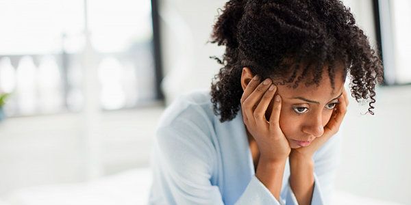 Black Woman Depressed