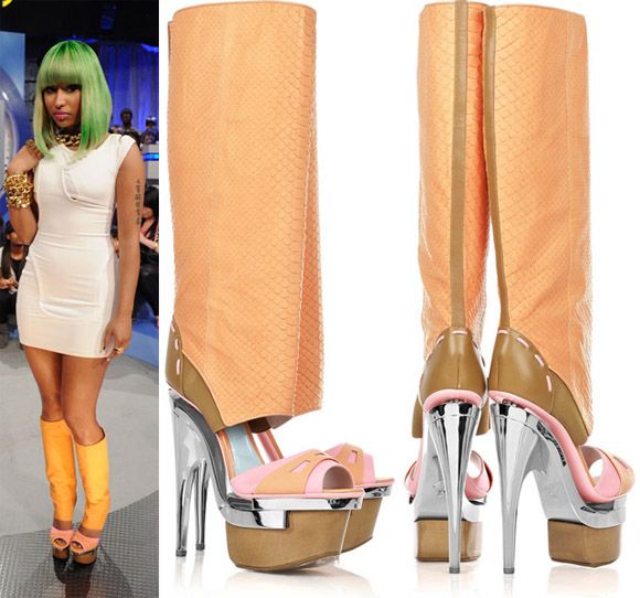 Nicki Minaj Clothes And Shoes. Rapper Nicki Minaj loves her