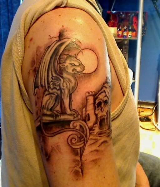 Picture223.jpg Gargoyle & Castle Tattoo By Phoenix Sky Designs Picture223.jpg Gargoyle & Castle Tattoo By Phoenix Sky Designs