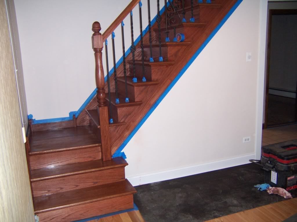 New Stairs, Minwax Stain + Synteko Finish. Photo by jjfloors Photobucket