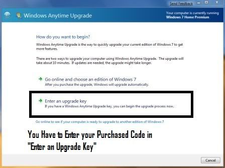 key upgrade windows 7