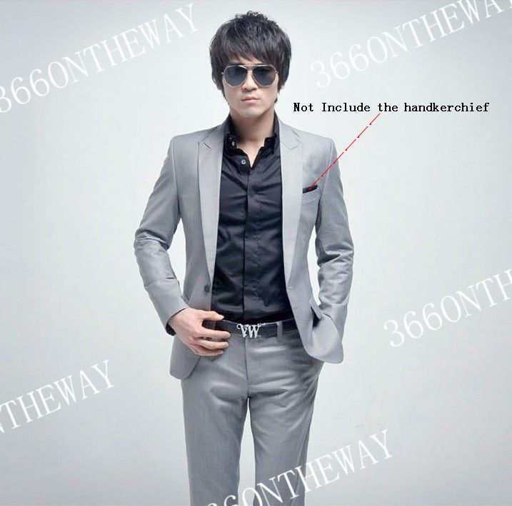 New Mens Fashion Luxury Stylish Slim Fit One Button Suit XZ02 5 Size ...