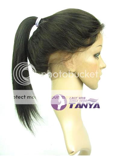 14 2# dark brown silky straight indian remy human hair full lace wigs 