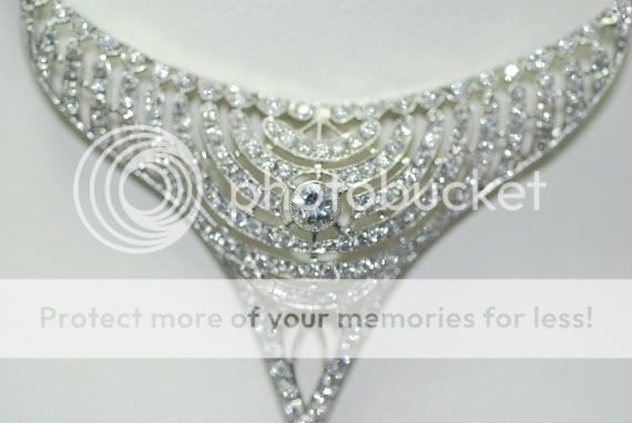 1920s Estate Art Deco Platinum 3.20ct Diamond Necklace  